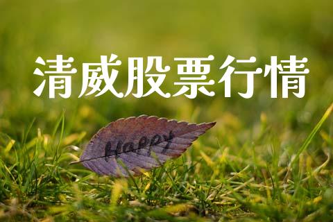 清威股票行情_https://qh.lansai.wang_新股数据_第1张