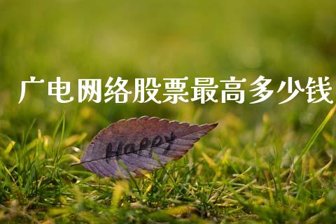 广电网络股票最高多少钱_https://qh.lansai.wang_期货理财_第1张