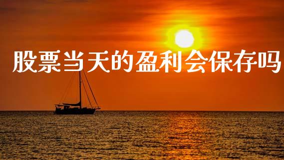 股票当天的盈利会保存吗_https://qh.lansai.wang_期货喊单_第1张