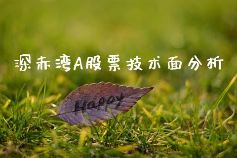 深赤湾A股票技术面分析_https://qh.lansai.wang_期货怎么玩_第1张
