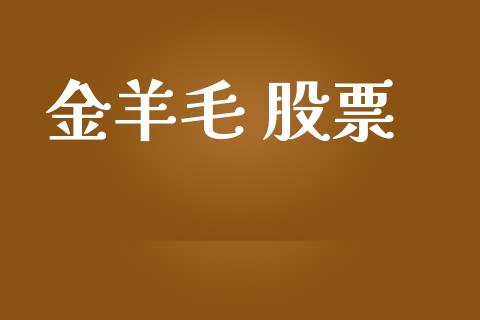 金羊毛 股票_https://qh.lansai.wang_期货理财_第1张