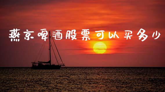 燕京啤酒股票可以买多少_https://qh.lansai.wang_期货怎么玩_第1张
