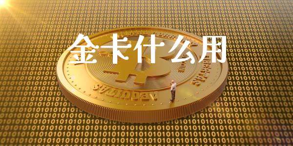 金卡什么用_https://qh.lansai.wang_期货理财_第1张