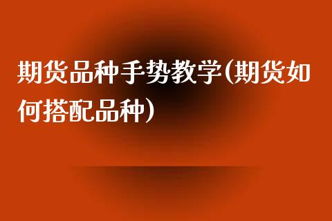 期货品种手势教学(期货如何搭配品种)_https://qh.lansai.wang_期货理财_第1张