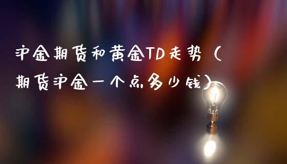 沪金期货和黄金TD走势（期货沪金一个点多少钱）_https://qh.lansai.wang_股票技术分析_第1张