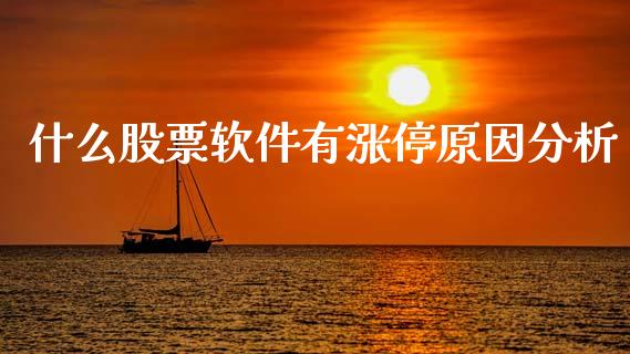 什么股票软件有涨停原因分析_https://qh.lansai.wang_期货理财_第1张