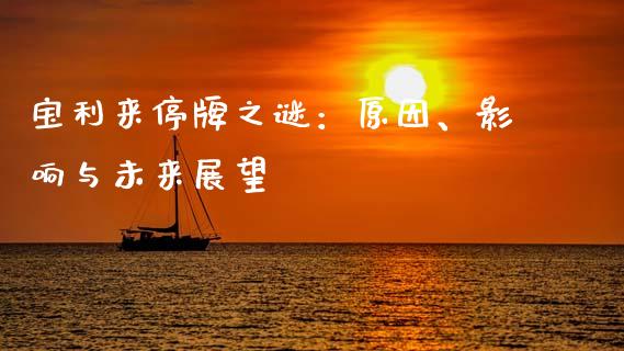 宝利来停牌之谜：原因、影响与未来展望_https://qh.lansai.wang_期货喊单_第1张
