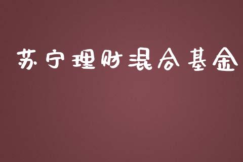 苏宁理财混合基金_https://qh.lansai.wang_期货理财_第1张