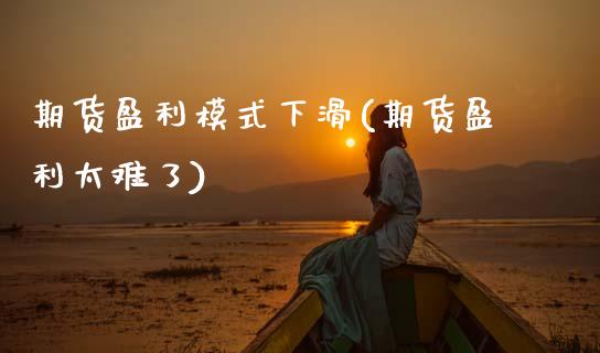 期货盈利模式下滑(期货盈利太难了)_https://qh.lansai.wang_期货理财_第1张