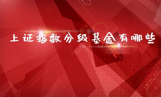 上证指数分级基金有哪些_https://qh.lansai.wang_新股数据_第1张