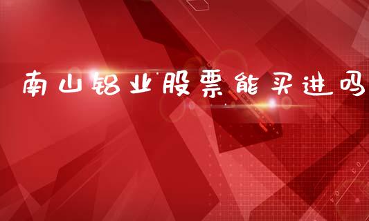 南山铝业股票能买进吗_https://qh.lansai.wang_期货理财_第1张
