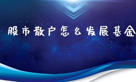 股市散户怎么发展基金_https://qh.lansai.wang_期货理财_第1张