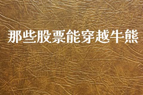 那些股票能穿越牛熊_https://qh.lansai.wang_期货喊单_第1张