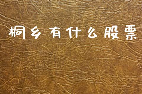 桐乡有什么股票_https://qh.lansai.wang_期货喊单_第1张