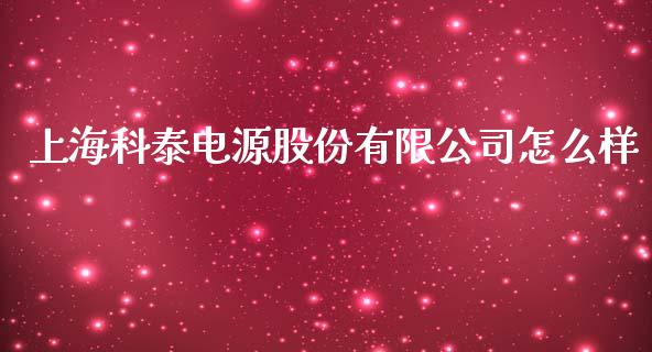 上海科泰电源股份有限公司怎么样_https://qh.lansai.wang_股票技术分析_第1张