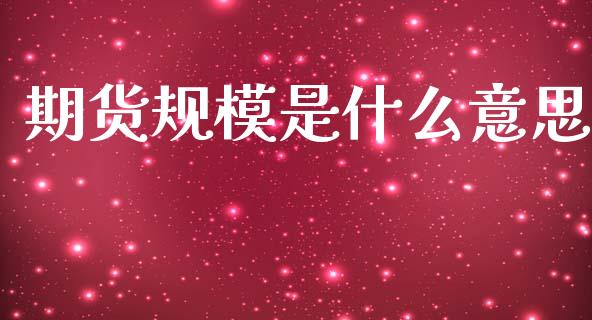 期货规模是什么意思_https://qh.lansai.wang_期货怎么玩_第1张