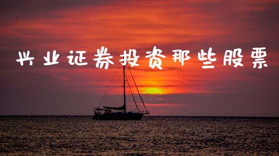 兴业证券投资那些股票_https://qh.lansai.wang_期货怎么玩_第1张