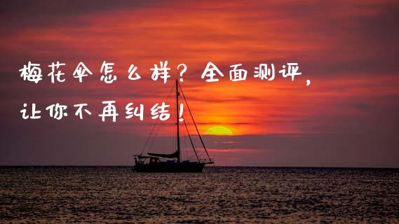 梅花伞怎么样？全面测评，让你不再纠结！_https://qh.lansai.wang_股票技术分析_第1张
