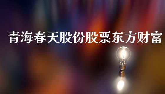 青海春天股份股票东方财富_https://qh.lansai.wang_期货理财_第1张