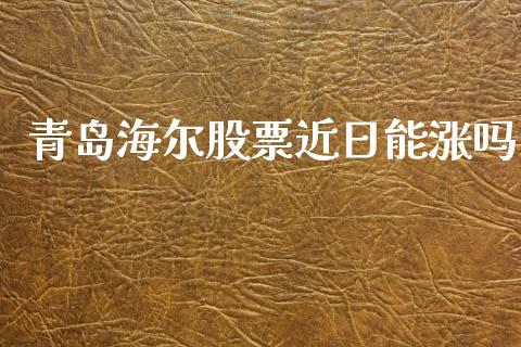 青岛海尔股票近日能涨吗_https://qh.lansai.wang_新股数据_第1张
