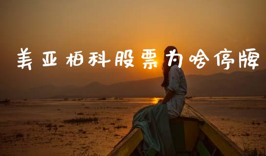 美亚柏科股票为啥停牌_https://qh.lansai.wang_期货喊单_第1张