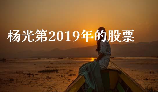 杨光第2019年的股票_https://qh.lansai.wang_新股数据_第1张