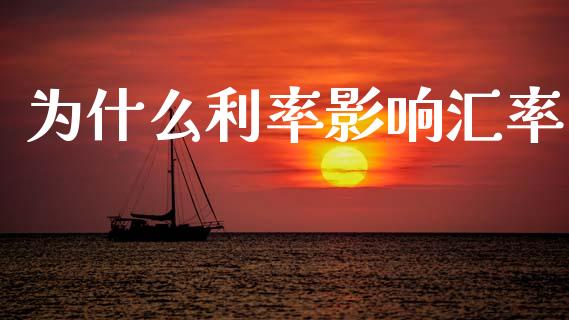 为什么利率影响汇率_https://qh.lansai.wang_股票新闻_第1张