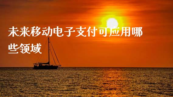 未来移动电子支付可应用哪些领域_https://qh.lansai.wang_期货喊单_第1张