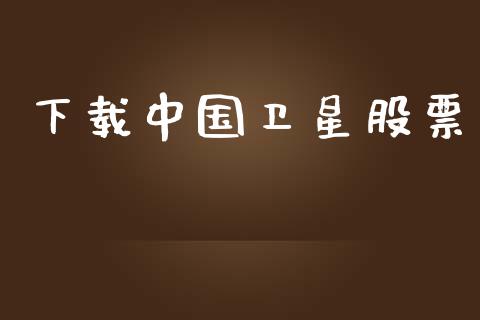 下载中国卫星股票_https://qh.lansai.wang_期货喊单_第1张