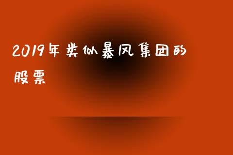 2019年类似暴风集团的股票_https://qh.lansai.wang_新股数据_第1张