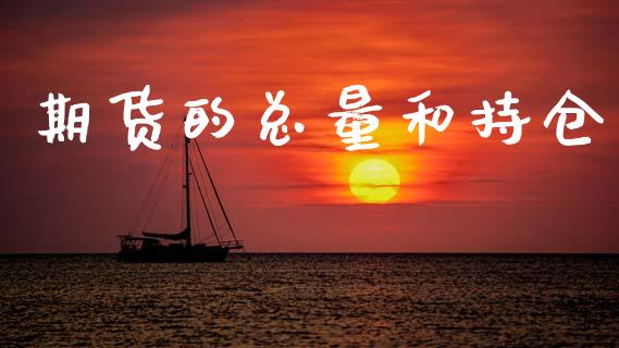 期货的总量和持仓_https://qh.lansai.wang_期货喊单_第1张