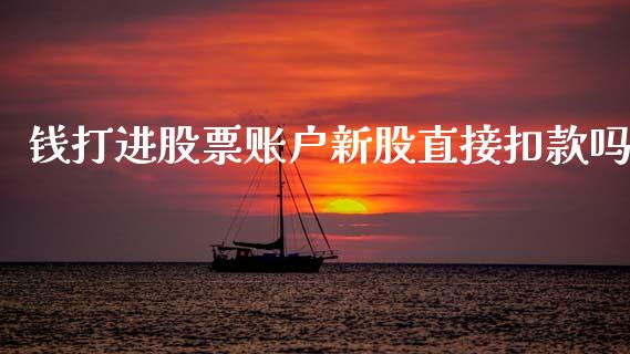 钱打进股票账户新股直接扣款吗_https://qh.lansai.wang_期货理财_第1张