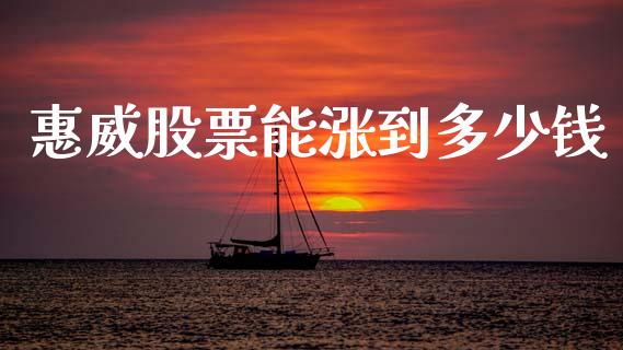 惠威股票能涨到多少钱_https://qh.lansai.wang_新股数据_第1张