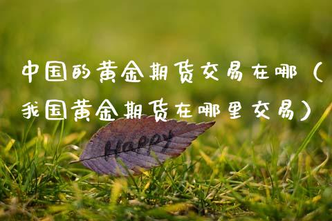 中国的黄金期货交易在哪（我国黄金期货在哪里交易）_https://qh.lansai.wang_期货怎么玩_第1张