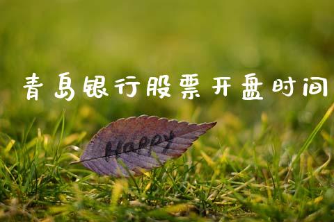 青岛银行股票开盘时间_https://qh.lansai.wang_期货喊单_第1张