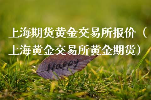 上海期货黄金交易所报价（上海黄金交易所黄金期货）_https://qh.lansai.wang_期货喊单_第1张