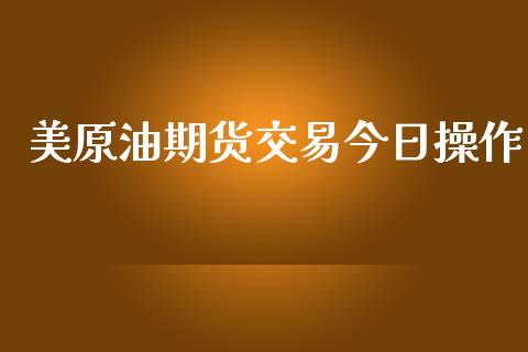 美原油期货交易今日操作_https://qh.lansai.wang_期货怎么玩_第1张