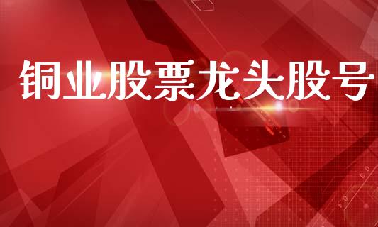 铜业股票龙头股号_https://qh.lansai.wang_期货理财_第1张
