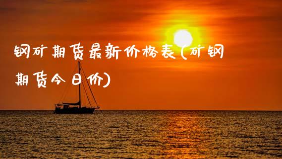 钢矿期货最新价格表(矿钢期货今日价)_https://qh.lansai.wang_期货怎么玩_第1张