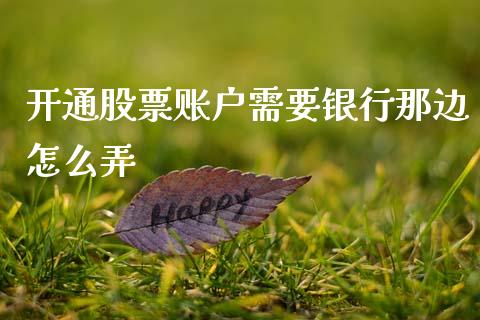 开通股票账户需要银行那边怎么弄_https://qh.lansai.wang_期货理财_第1张