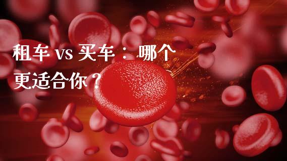 租车 vs 买车： 哪个更适合你？_https://qh.lansai.wang_股票新闻_第1张