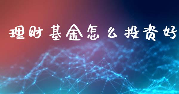 理财基金怎么投资好_https://qh.lansai.wang_期货理财_第1张