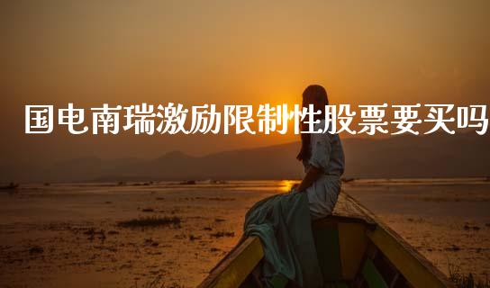 国电南瑞激励限制性股票要买吗_https://qh.lansai.wang_新股数据_第1张