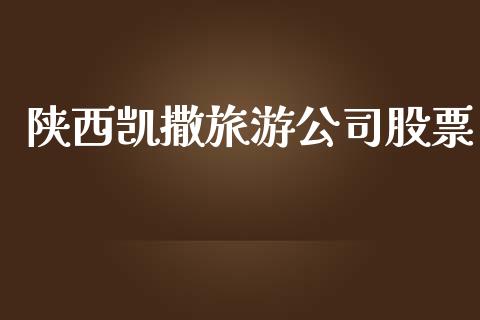 陕西凯撒旅游公司股票_https://qh.lansai.wang_期货理财_第1张
