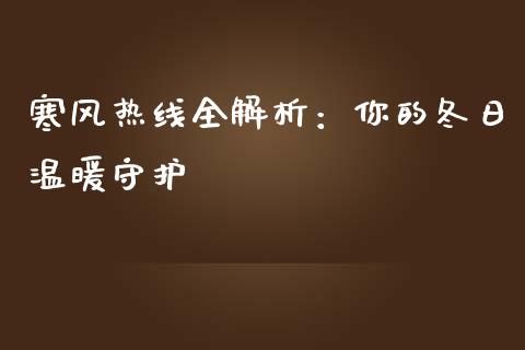 寒风热线全解析：你的冬日温暖守护_https://qh.lansai.wang_新股数据_第1张