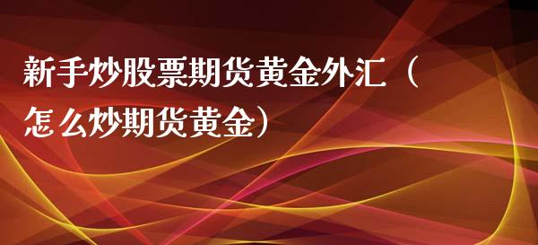 新手炒股票期货黄金外汇（怎么炒期货黄金）_https://qh.lansai.wang_期货喊单_第1张