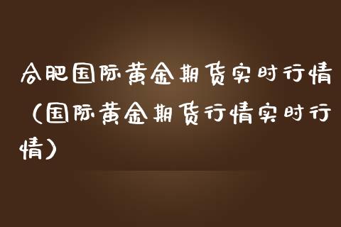 合肥国际黄金期货实时行情（国际黄金期货行情实时行情）_https://qh.lansai.wang_股票技术分析_第1张