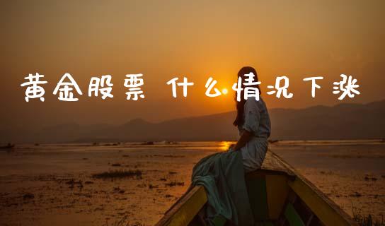 黄金股票 什么情况下涨_https://qh.lansai.wang_期货理财_第1张