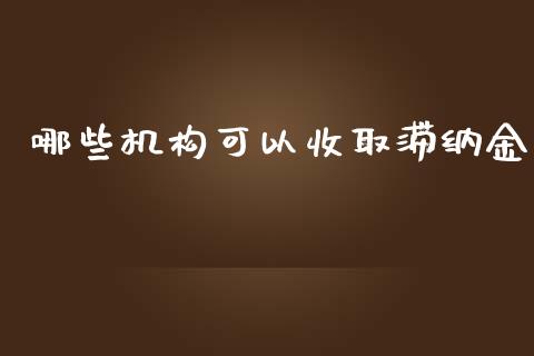 哪些机构可以收取滞纳金_https://qh.lansai.wang_股票技术分析_第1张