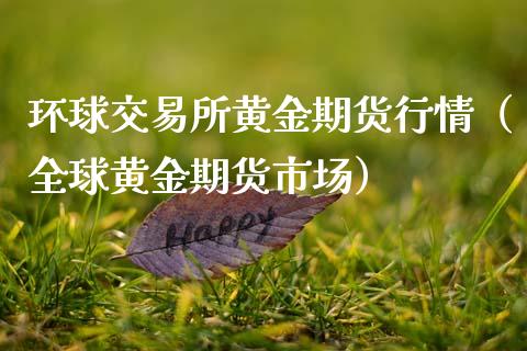 环球交易所黄金期货行情（全球黄金期货市场）_https://qh.lansai.wang_期货怎么玩_第1张